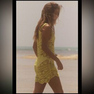 Zara crochet open knit dress